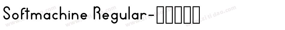 Softmachine Regular字体转换
